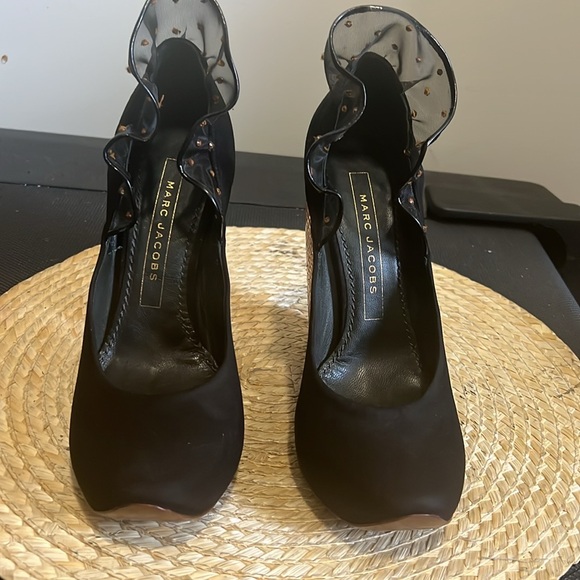 Marc Jacobs Vintage Coquette Girl Wedge Shoes Size 37 - Picture 13 of 15